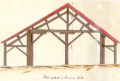 Plan d'architecte des halles